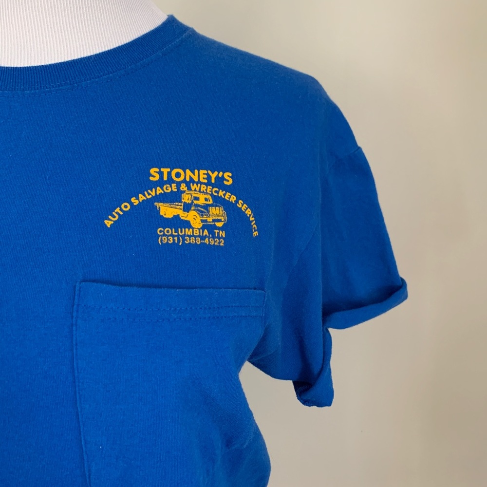 Vintage Auto Salvage Pocket Tee M - Picture 4 of 7